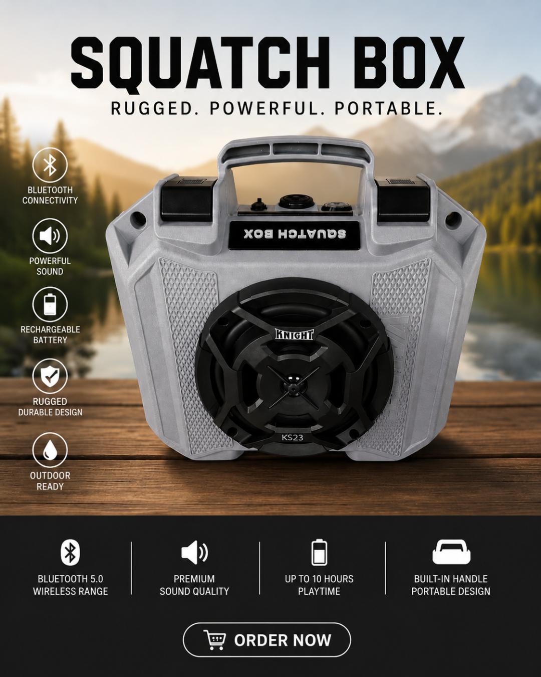 13in Squatch Box Bluetooth Speaker