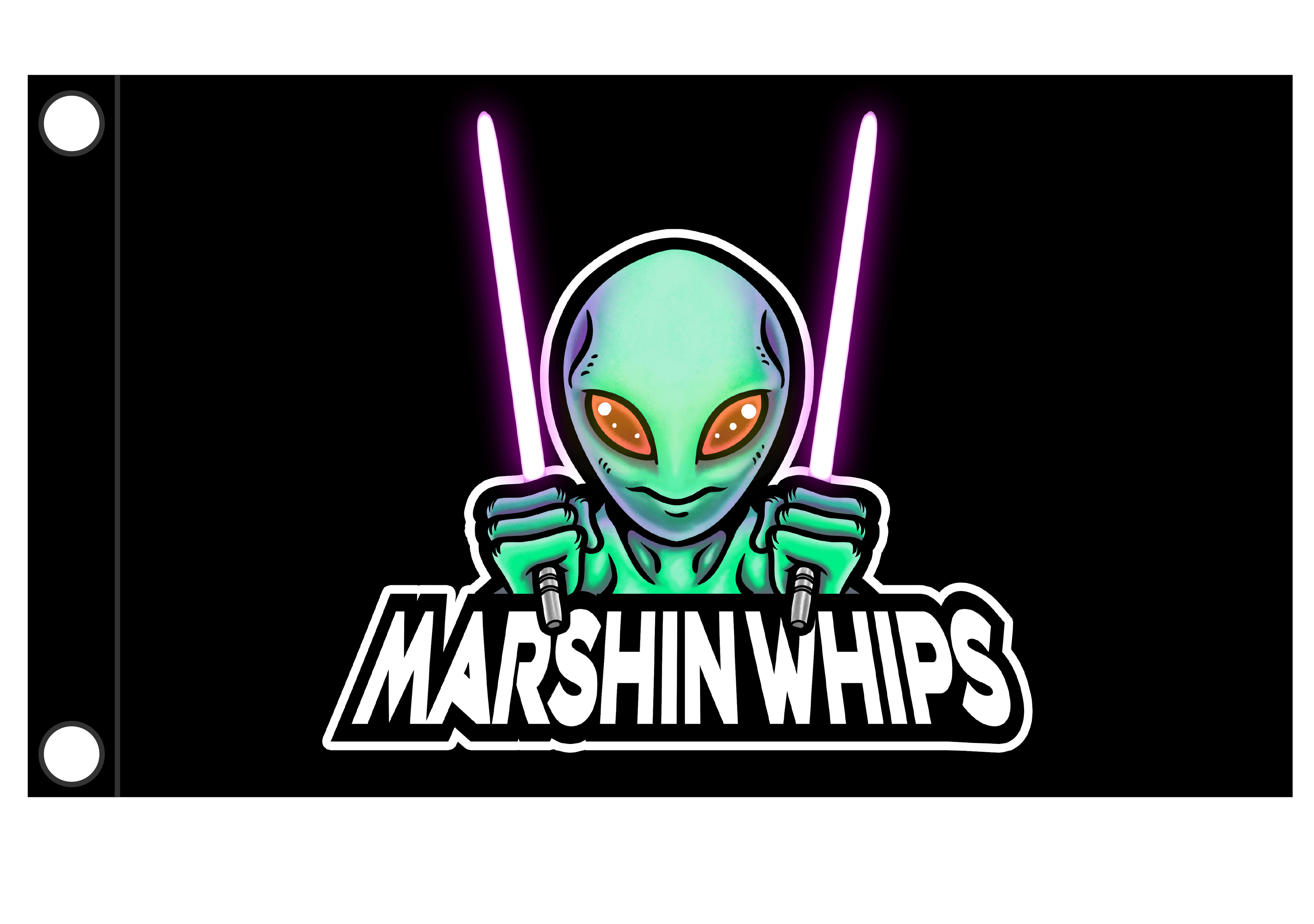 Marshin Whips Single Day Flag (Flag Only) | Non-Magnetic
