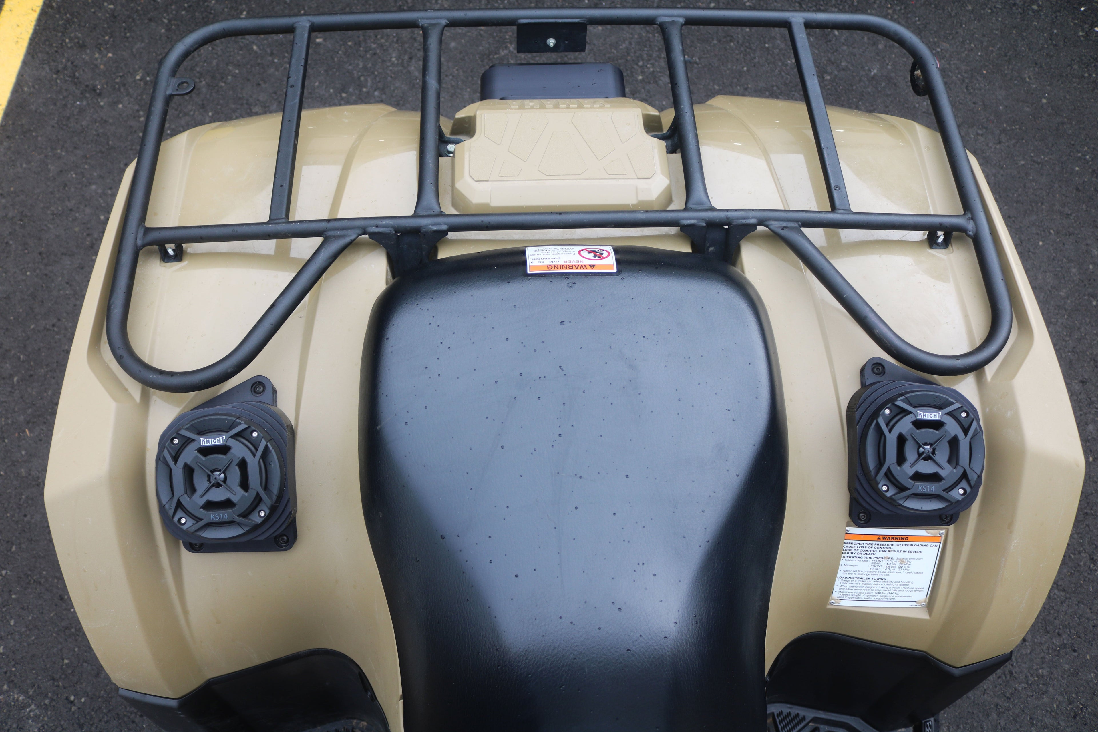 2018-2026 Yamaha Kodiak 450 Waterproof Rear Fender Speaker Pods