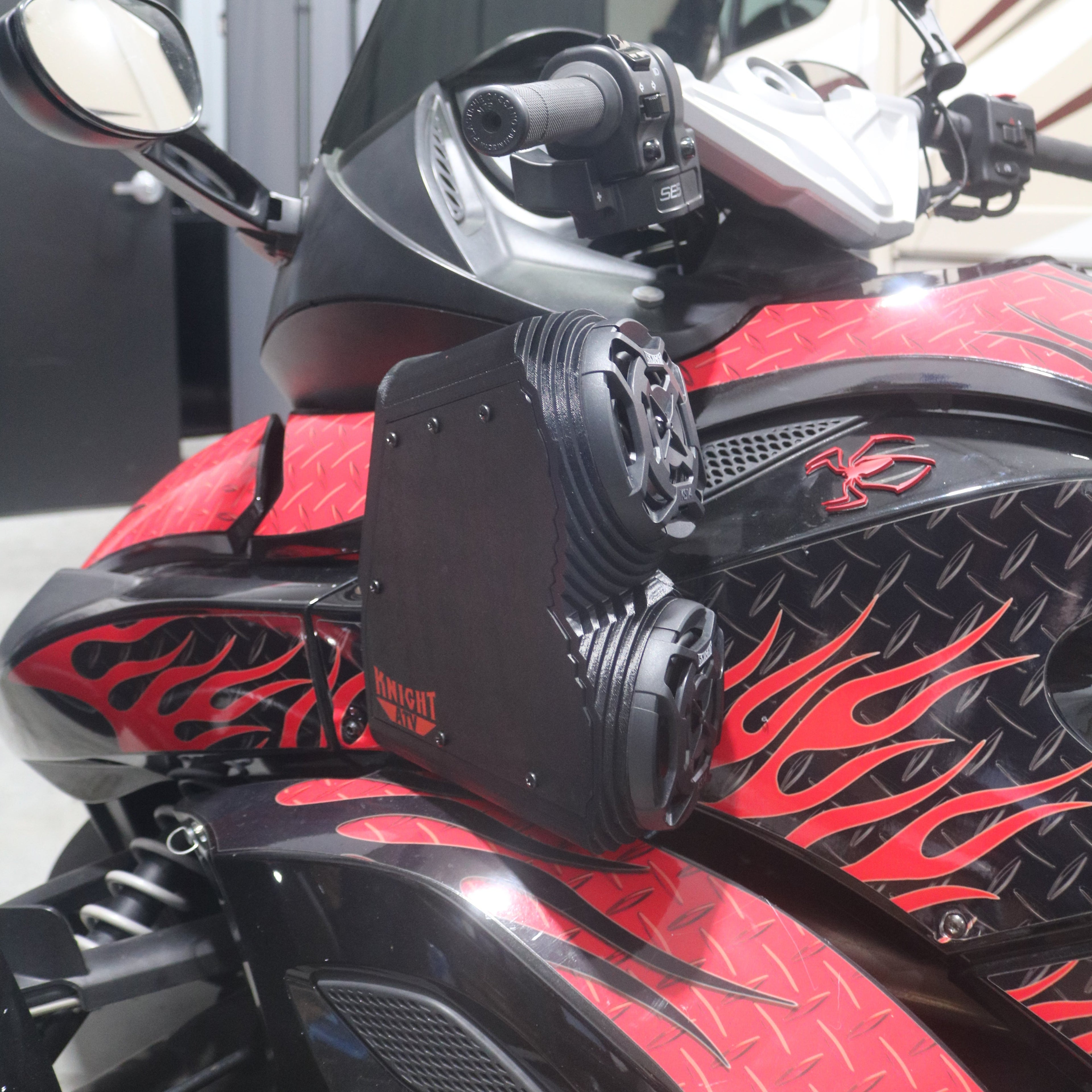 2012 Can-Am Spyder Dual 4 inch Speaker Side Pods